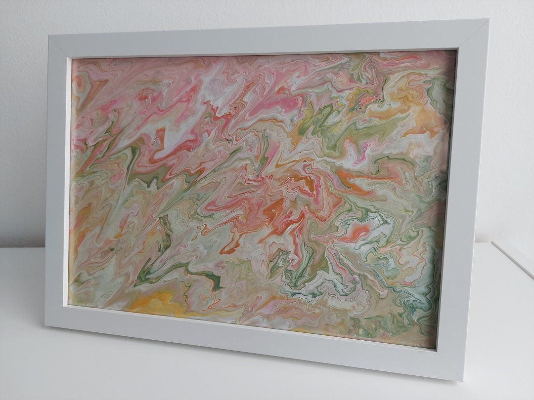Framed Acrylic "Pink Melange"