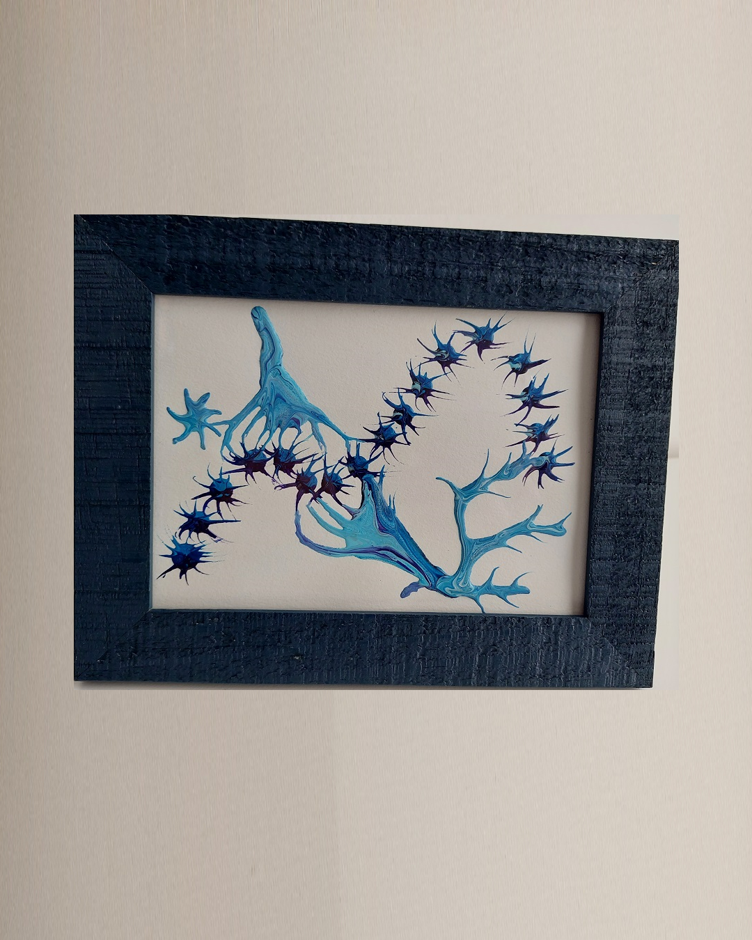 Framed Acrylic "Blue Star"