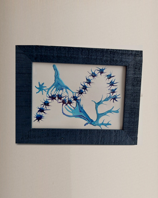 Framed Acrylic "Blue Star"