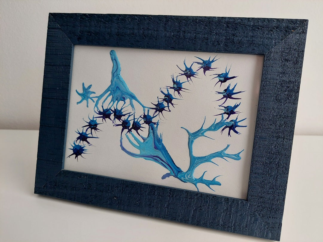 Framed Acrylic "Blue Star"