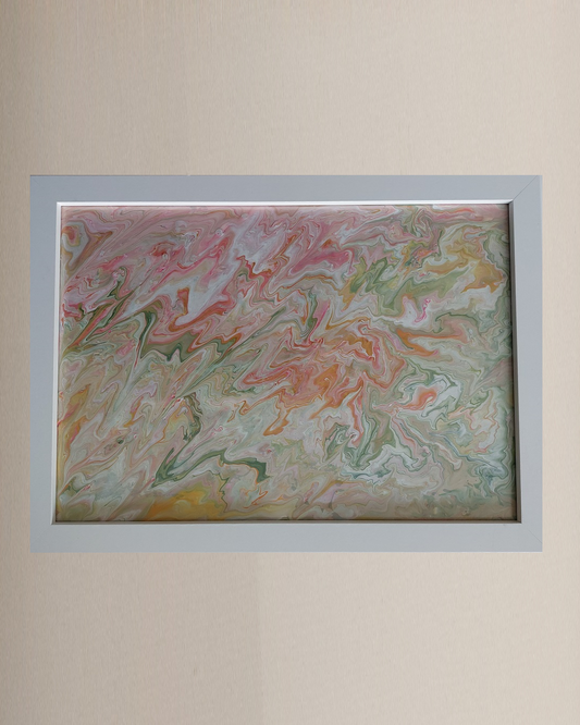 Framed Acrylic "Pink Melange"