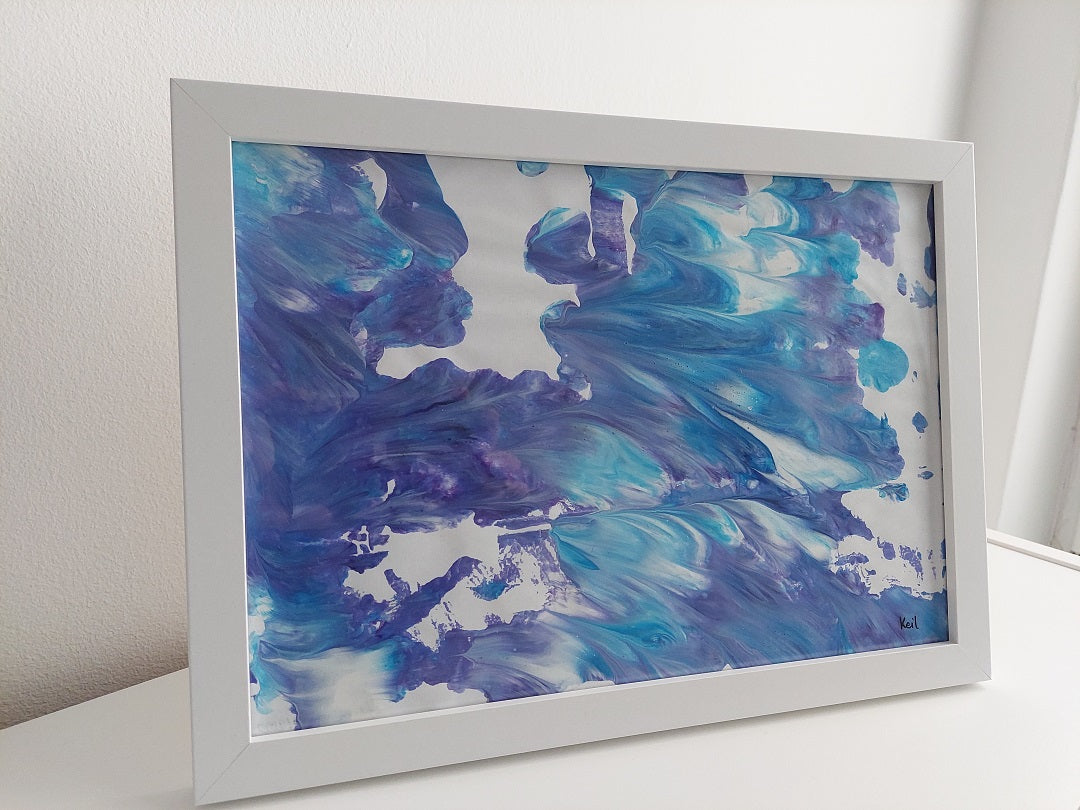 Framed Acrylic "Purple Cloud"