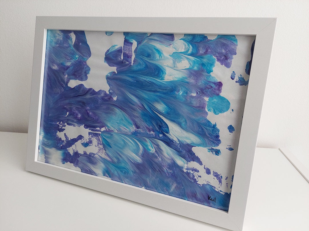 Framed Acrylic "Purple Cloud"